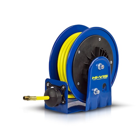 Coxreels LG-LP-320-HV Compact Spring Rewind Hi-Vis Safety Hose Reel LG-LP-320-HV